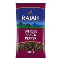 Whole black peppercorns